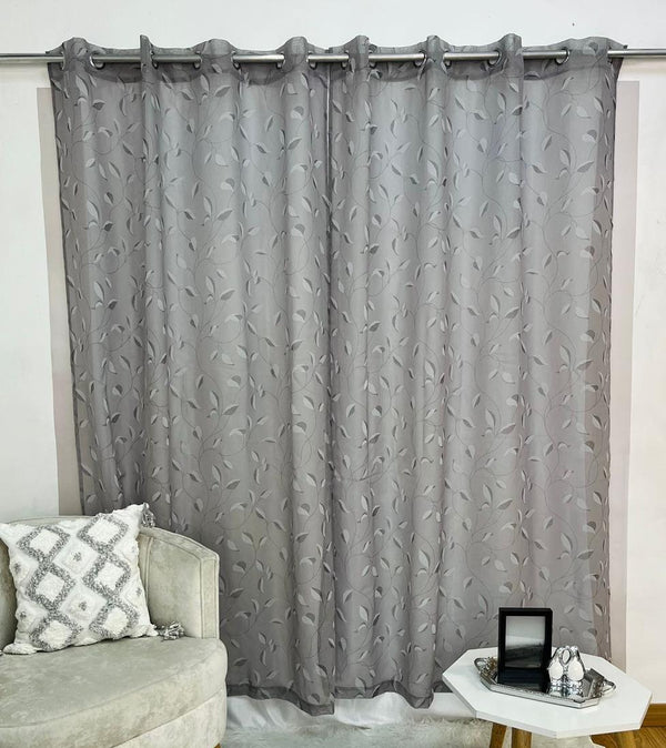 Cortina Velo en Argolla – Motivo Hojas